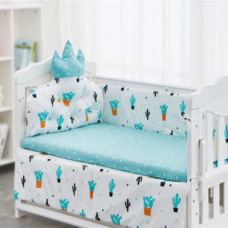 Cotton Crib Guardrail Anti-collision Bed Fence - Mubimart