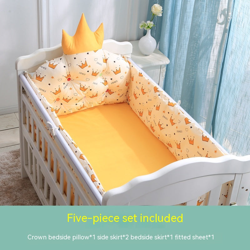 Cotton Crib Guardrail Anti-collision Bed Fence - Mubimart -  