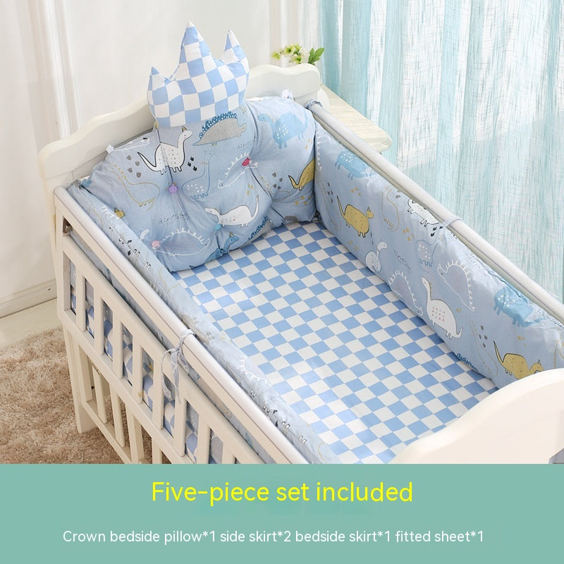 Cotton Crib Guardrail Anti-collision Bed Fence - Mubimart -  