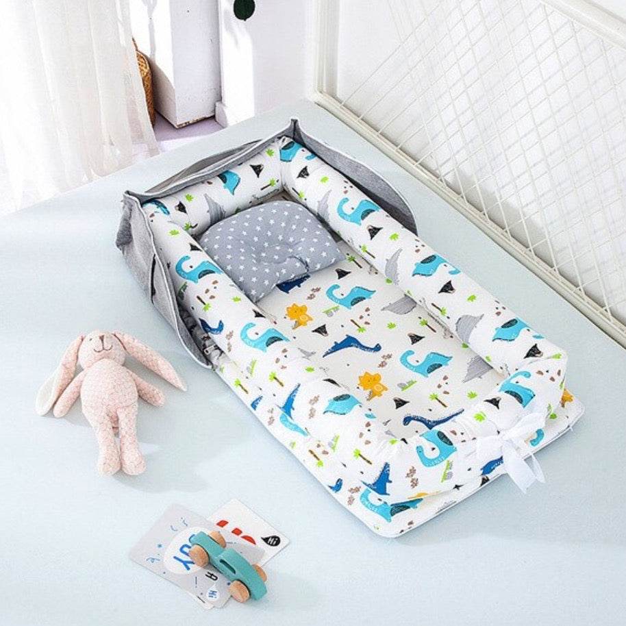 Cotton Portable Foldable Baby Bed - Mubimart