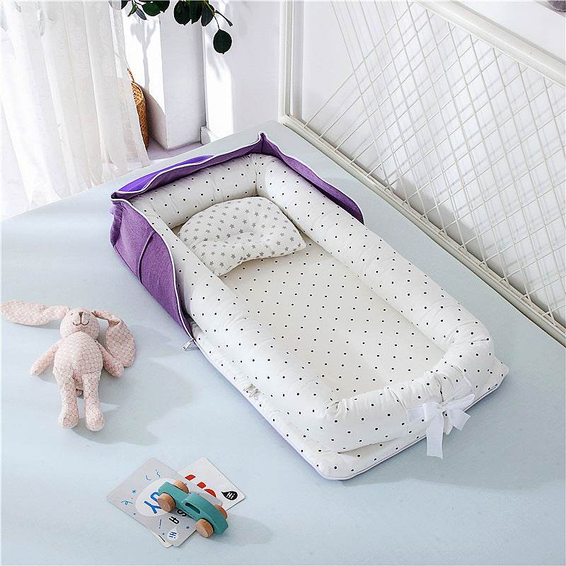 Cotton Portable Foldable Baby Bed - Mubimart