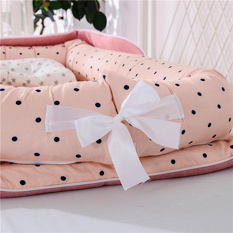 Cotton Portable Foldable Baby Bed - Mubimart
