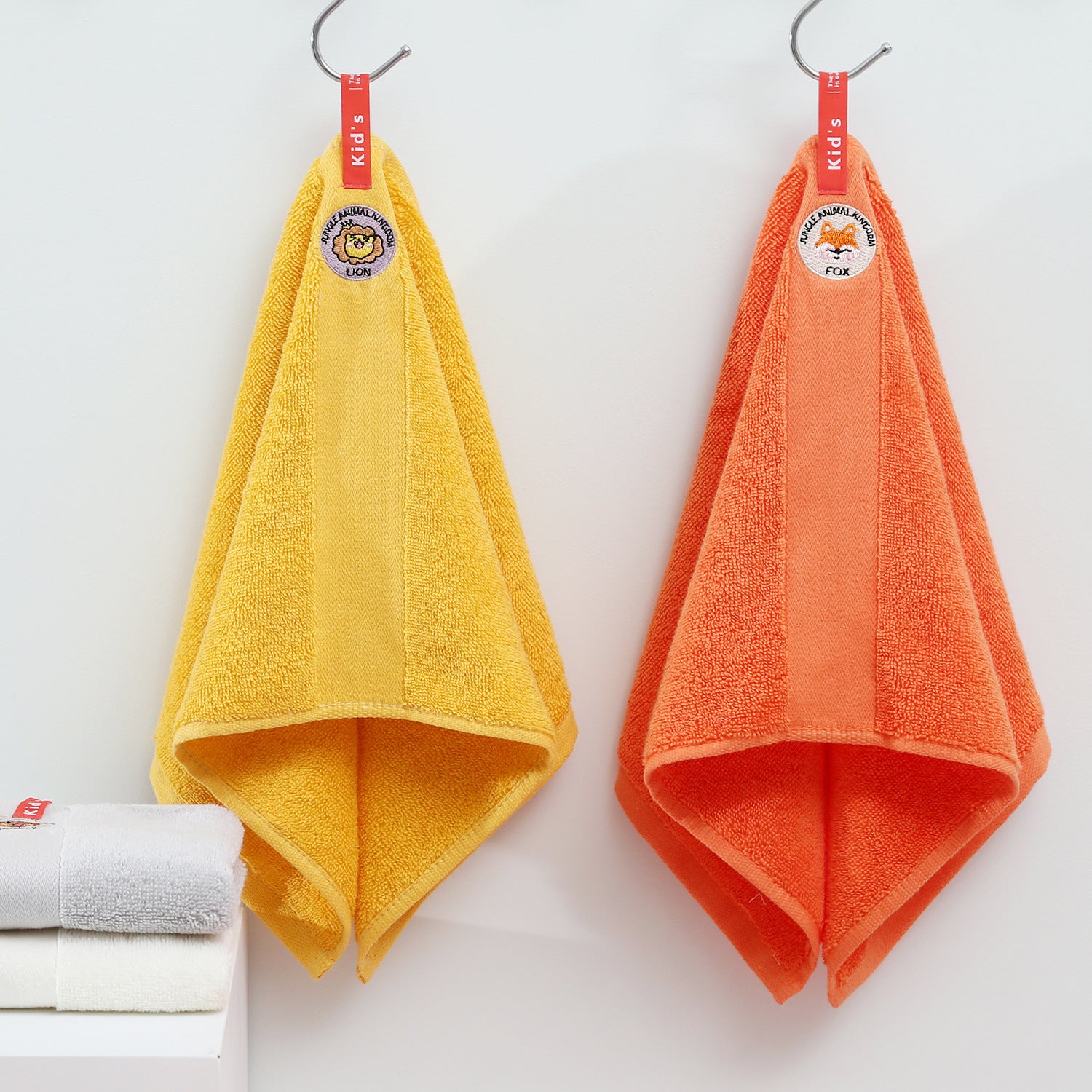 Cotton Rectangular Washcloth Absorbs Water - Mubimart - Hand Towels 