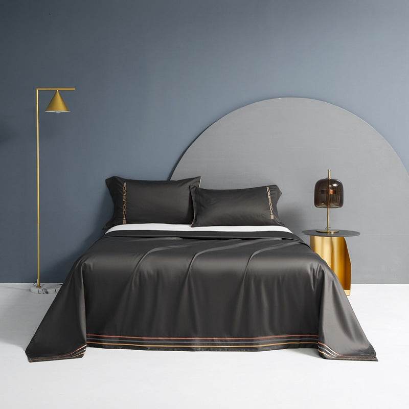 Cotton Single Bed Sheet Pillowcase Three Piece Set - Mubimart