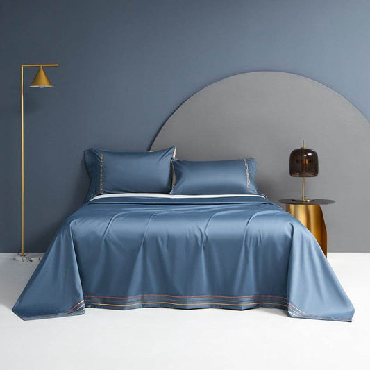 Cotton Single Bed Sheet Pillowcase Three Piece Set - Mubimart