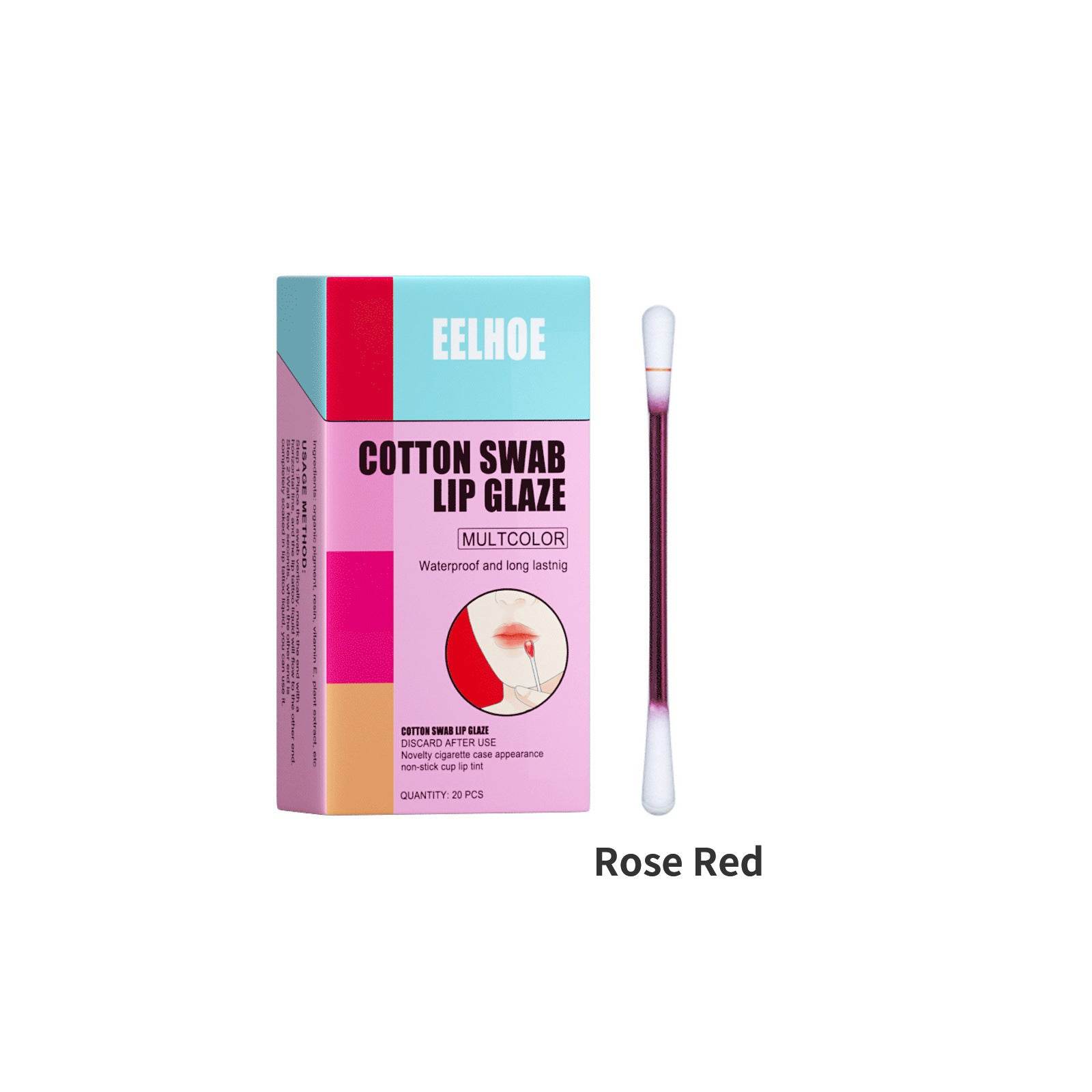 Cotton Stick Lip Glaze Cigarette Box Red - Mubimart