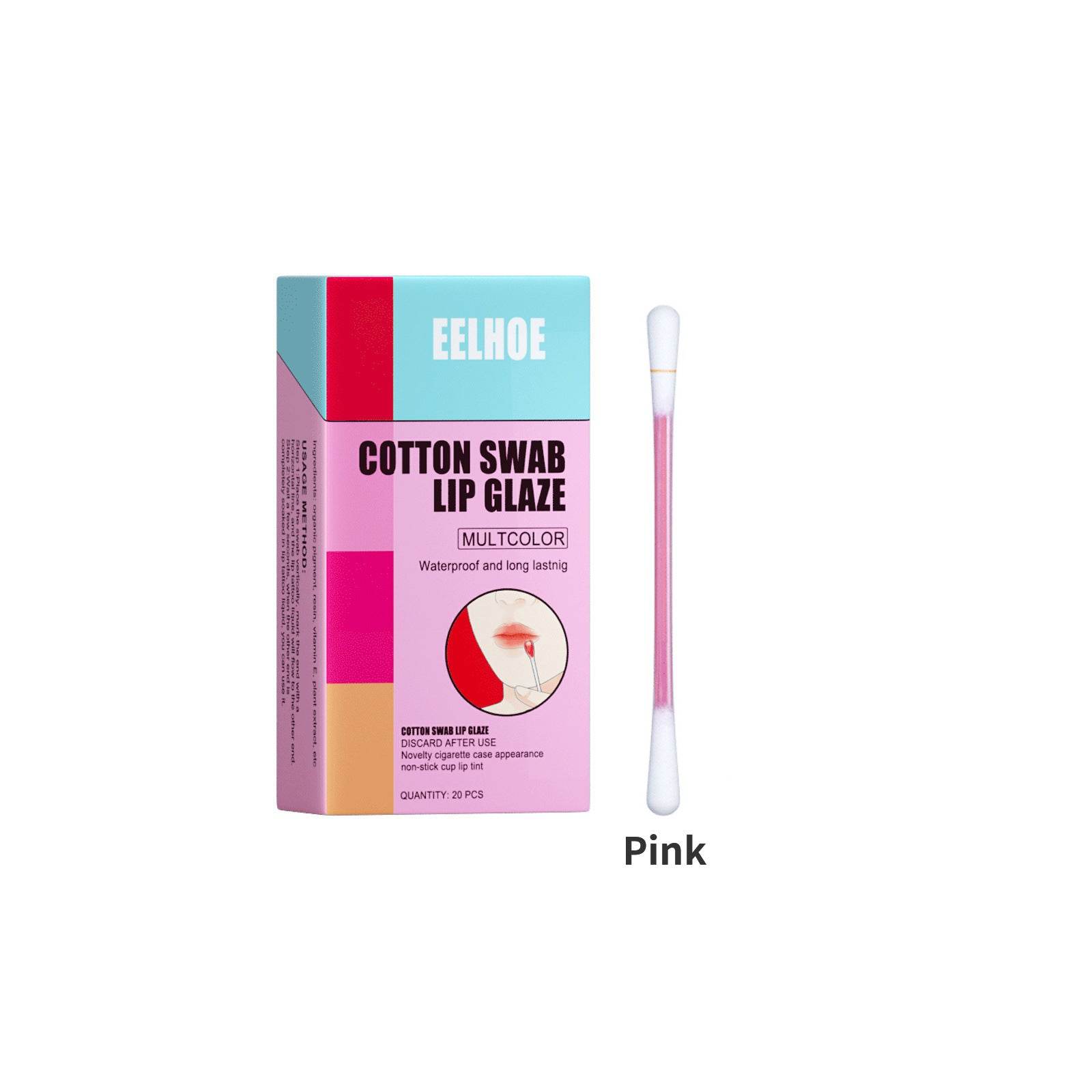Cotton Stick Lip Glaze Cigarette Box Red - Mubimart