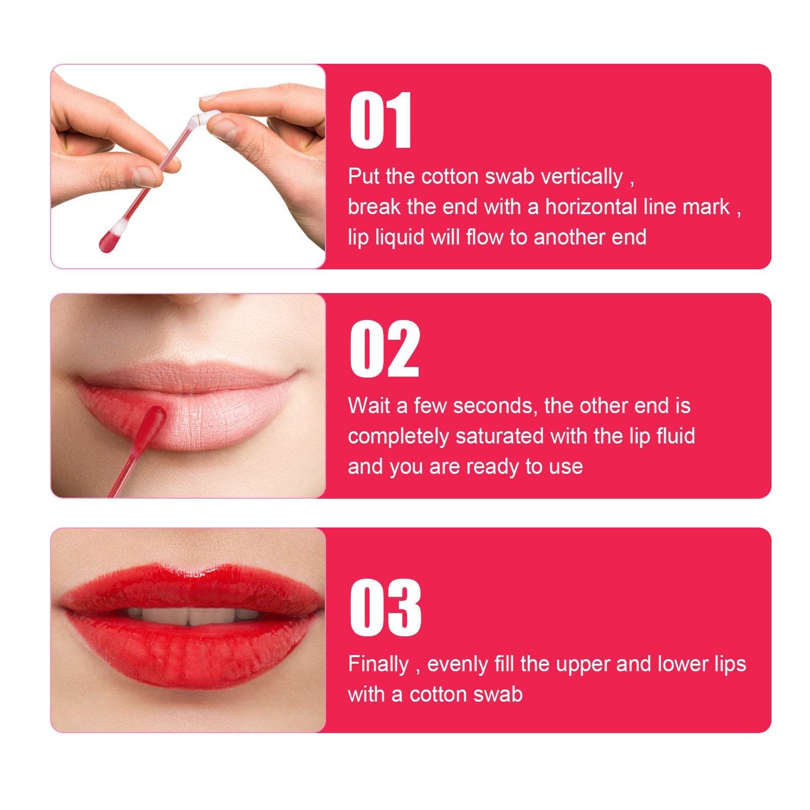 Cotton Stick Lip Glaze Cigarette Box Red - Mubimart