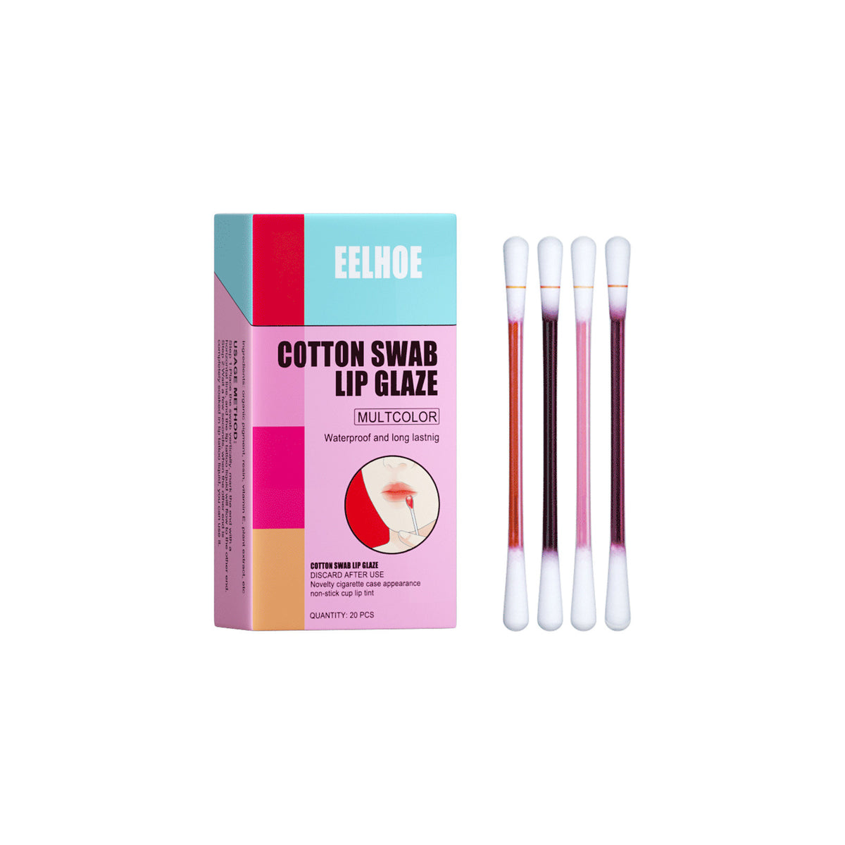 Cotton Stick Lip Glaze Cigarette Box Red - Mubimart -  