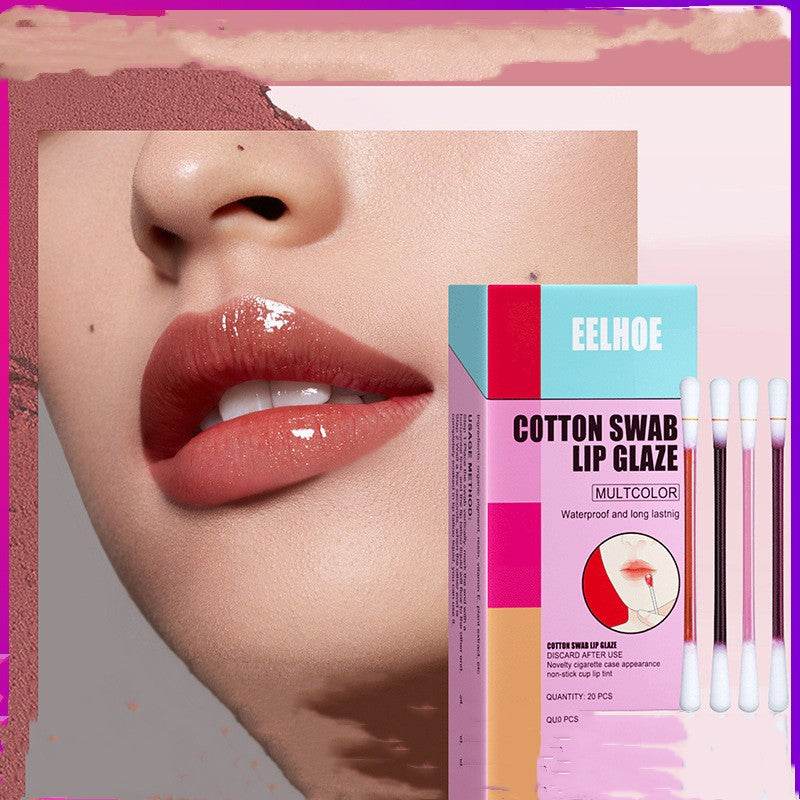 Cotton Stick Lip Glaze Cigarette Box Red - Mubimart