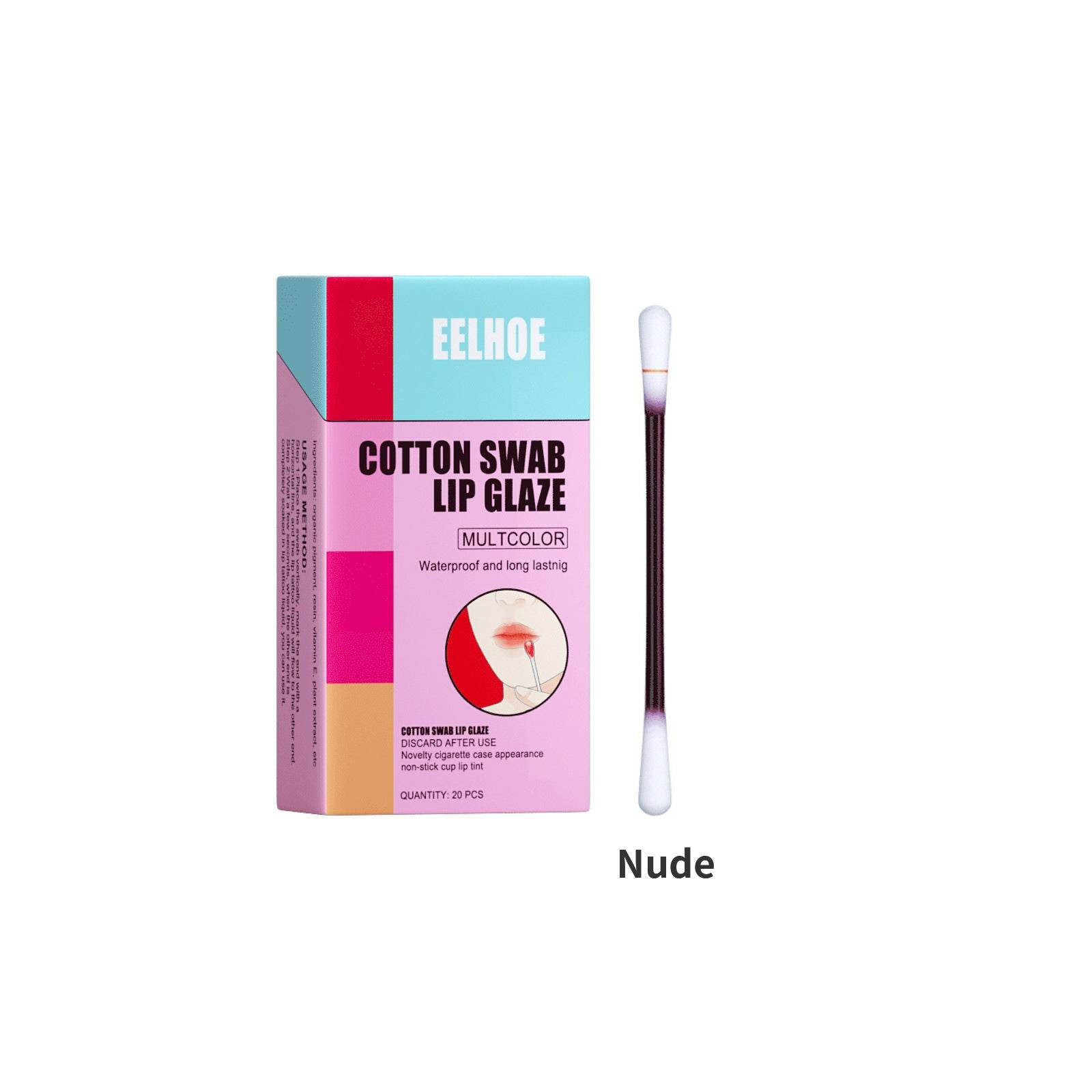 Cotton Stick Lip Glaze Cigarette Box Red - Mubimart