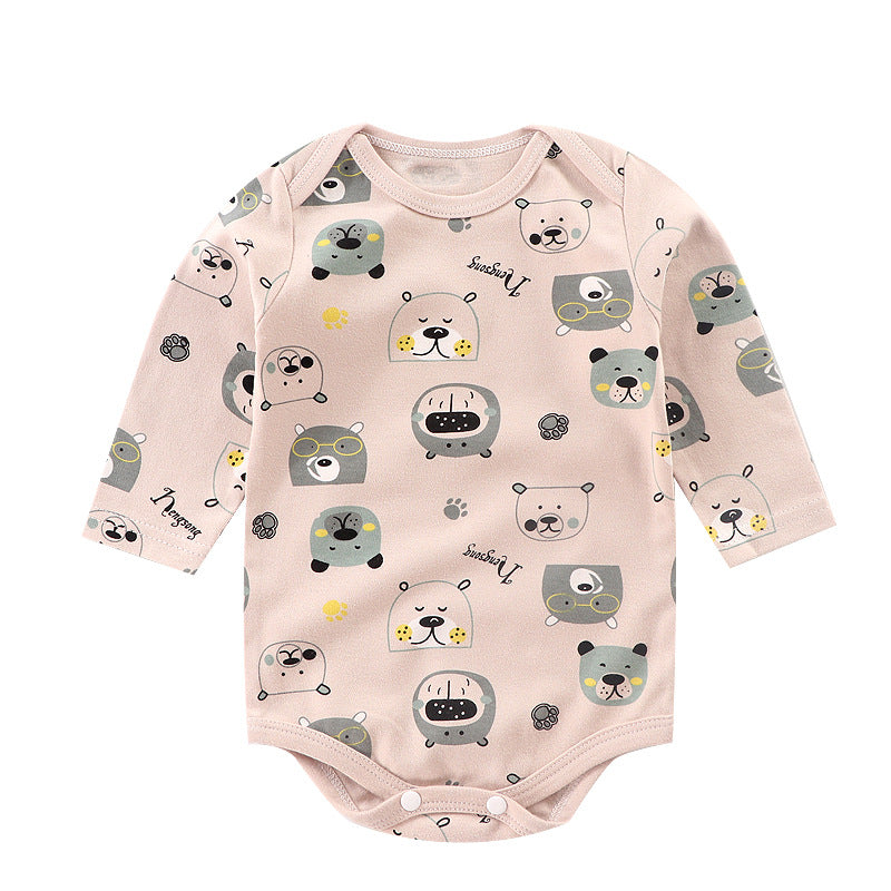 Cotton Thin Baby"s One-piece Pajamas Autumn New Triangle - Mubimart -  