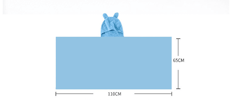 Cotton baby care hooded bath towel - Mubimart