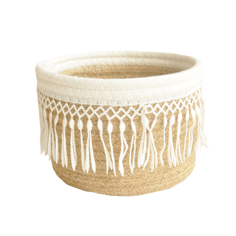 Cotton woven storage basket - Mubimart -  