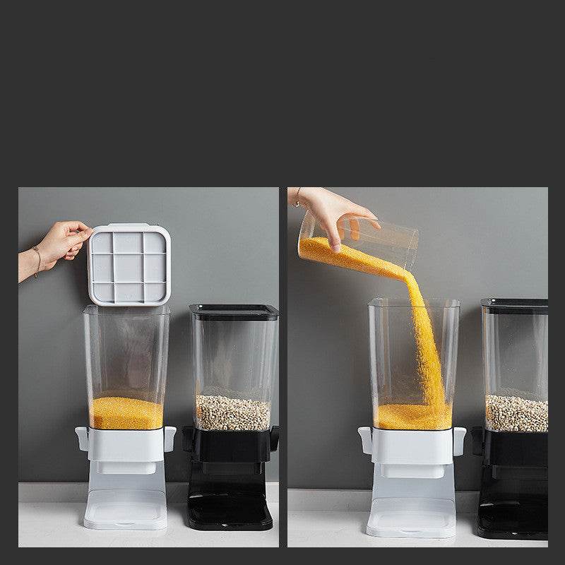 Countertop Cereal Dispenser Indispensable Dry Food Dispenser Countertop Cereal Container For Candy Dispenser Large Capacity Food Kitchen Gadgets - Mubimart