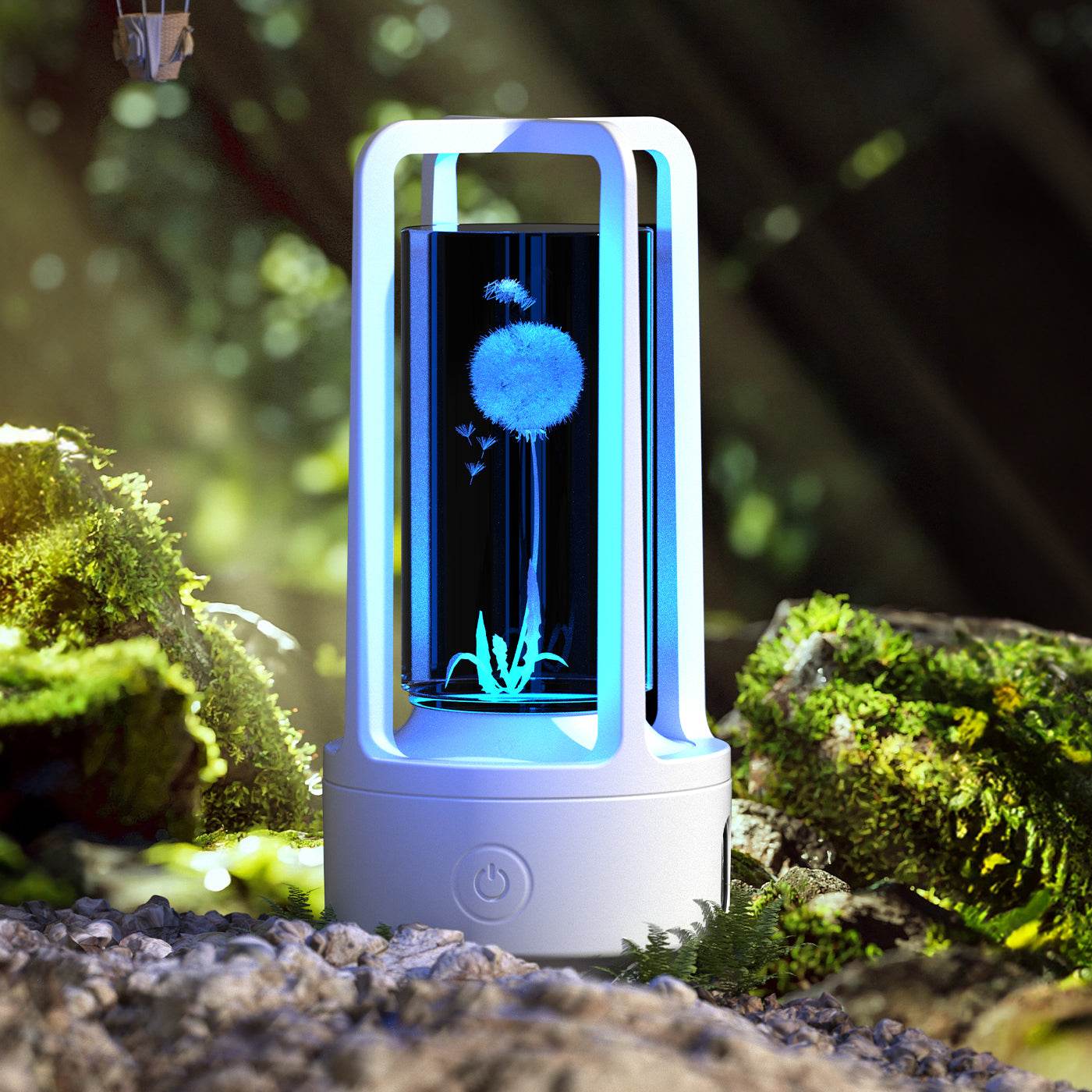 Creative 2 In 1 Audio Acrylic Crystal Lamp And Bluetooth Speaker Valentine's Day Gift Touch Night Lamp - Mubimart
