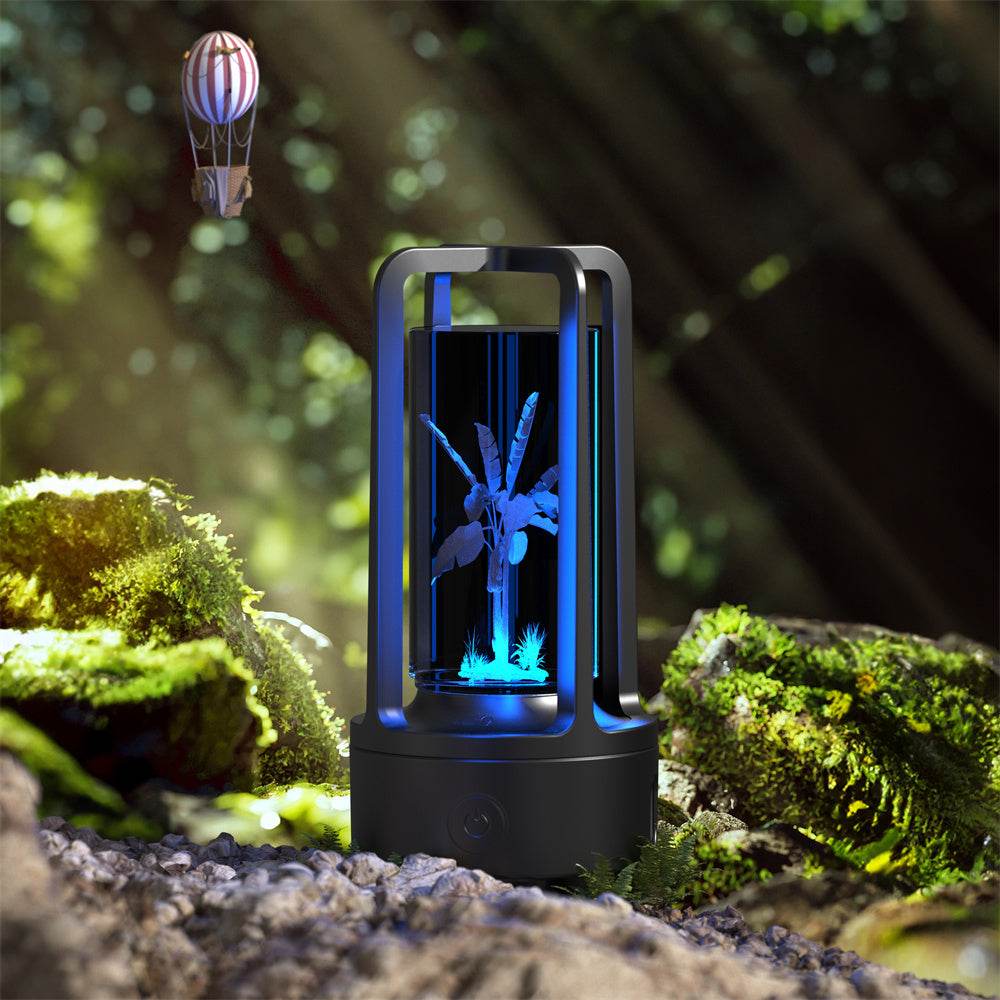 Creative 2 In 1 Audio Acrylic Crystal Lamp And Bluetooth Speaker Valentine's Day Gift Touch Night Lamp - Mubimart