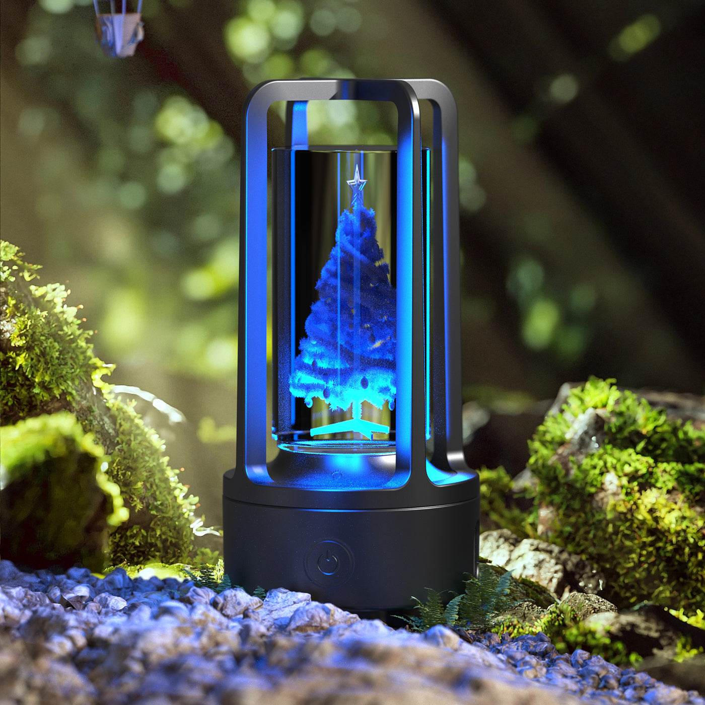 Creative 2 In 1 Audio Acrylic Crystal Lamp And Bluetooth Speaker Valentine's Day Gift Touch Night Lamp - Mubimart