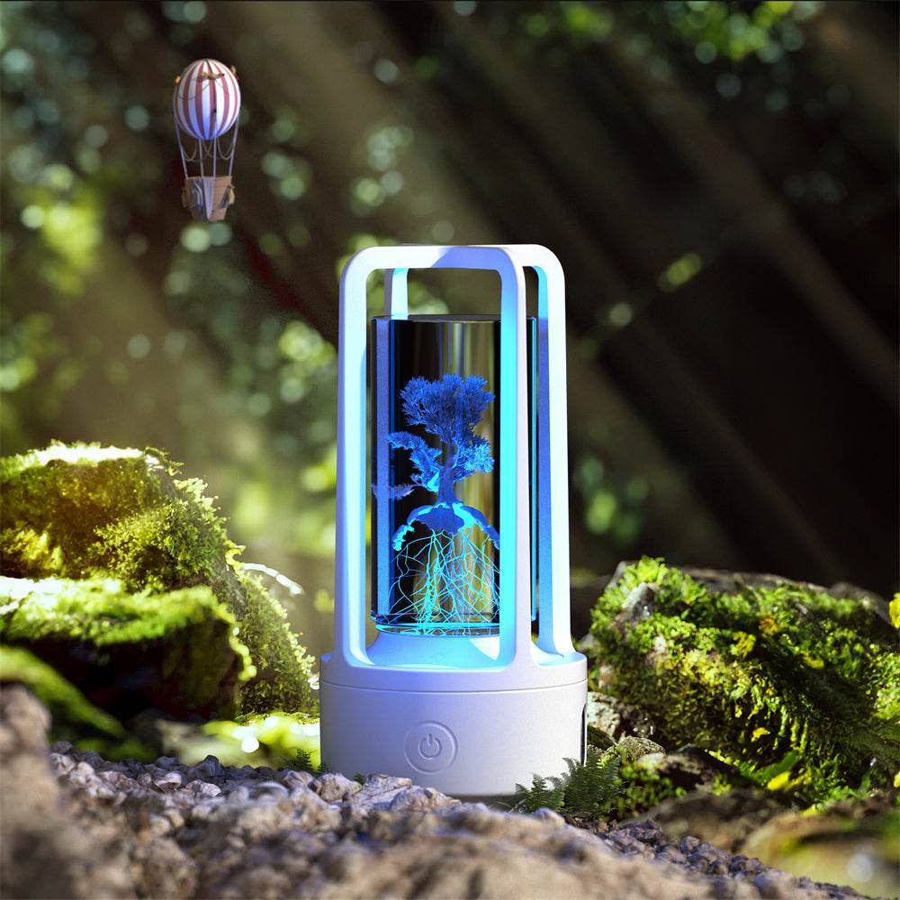 Creative 2 In 1 Audio Acrylic Crystal Lamp And Bluetooth Speaker Valentine's Day Gift Touch Night Lamp - Mubimart
