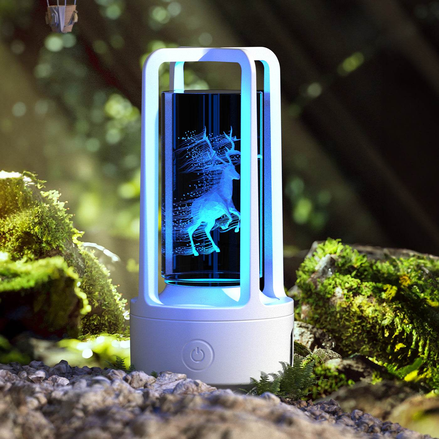 Creative 2 In 1 Audio Acrylic Crystal Lamp And Bluetooth Speaker Valentine's Day Gift Touch Night Lamp - Mubimart