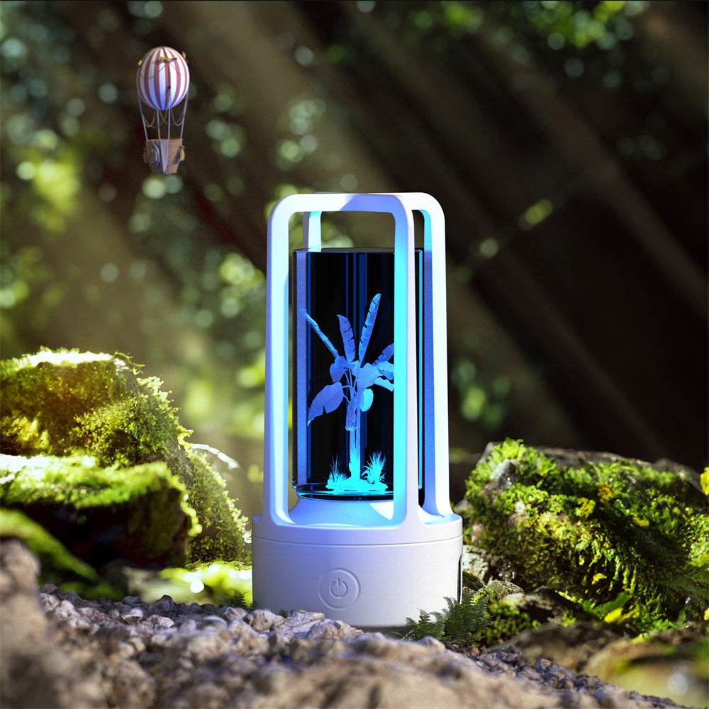 Creative 2 In 1 Audio Acrylic Crystal Lamp And Bluetooth Speaker Valentine's Day Gift Touch Night Lamp - Mubimart