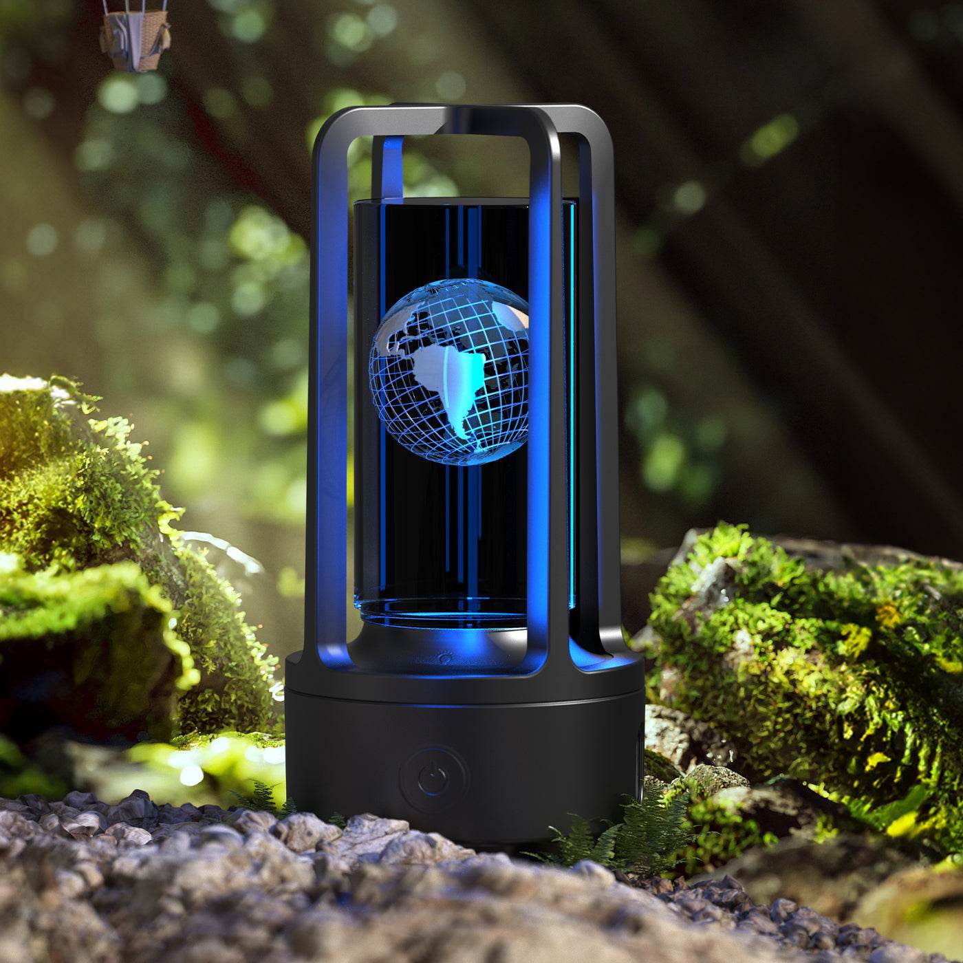 Creative 2 In 1 Audio Acrylic Crystal Lamp And Bluetooth Speaker Valentine's Day Gift Touch Night Lamp - Mubimart