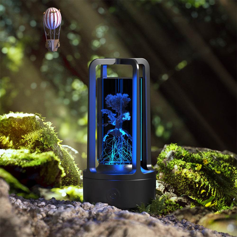 Creative 2 In 1 Audio Acrylic Crystal Lamp And Bluetooth Speaker Valentine's Day Gift Touch Night Lamp - Mubimart