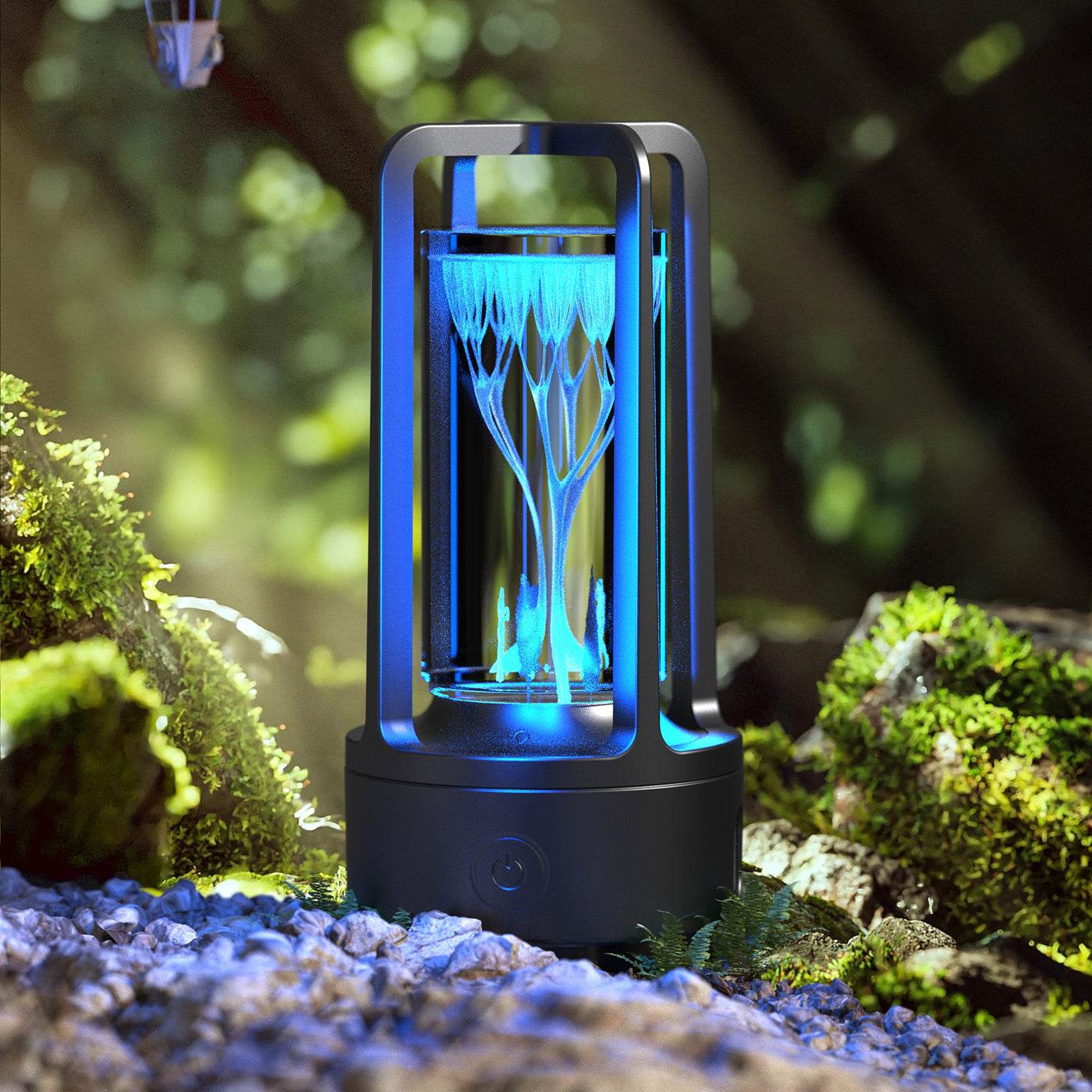 Creative 2 In 1 Audio Acrylic Crystal Lamp And Bluetooth Speaker Valentine's Day Gift Touch Night Lamp - Mubimart