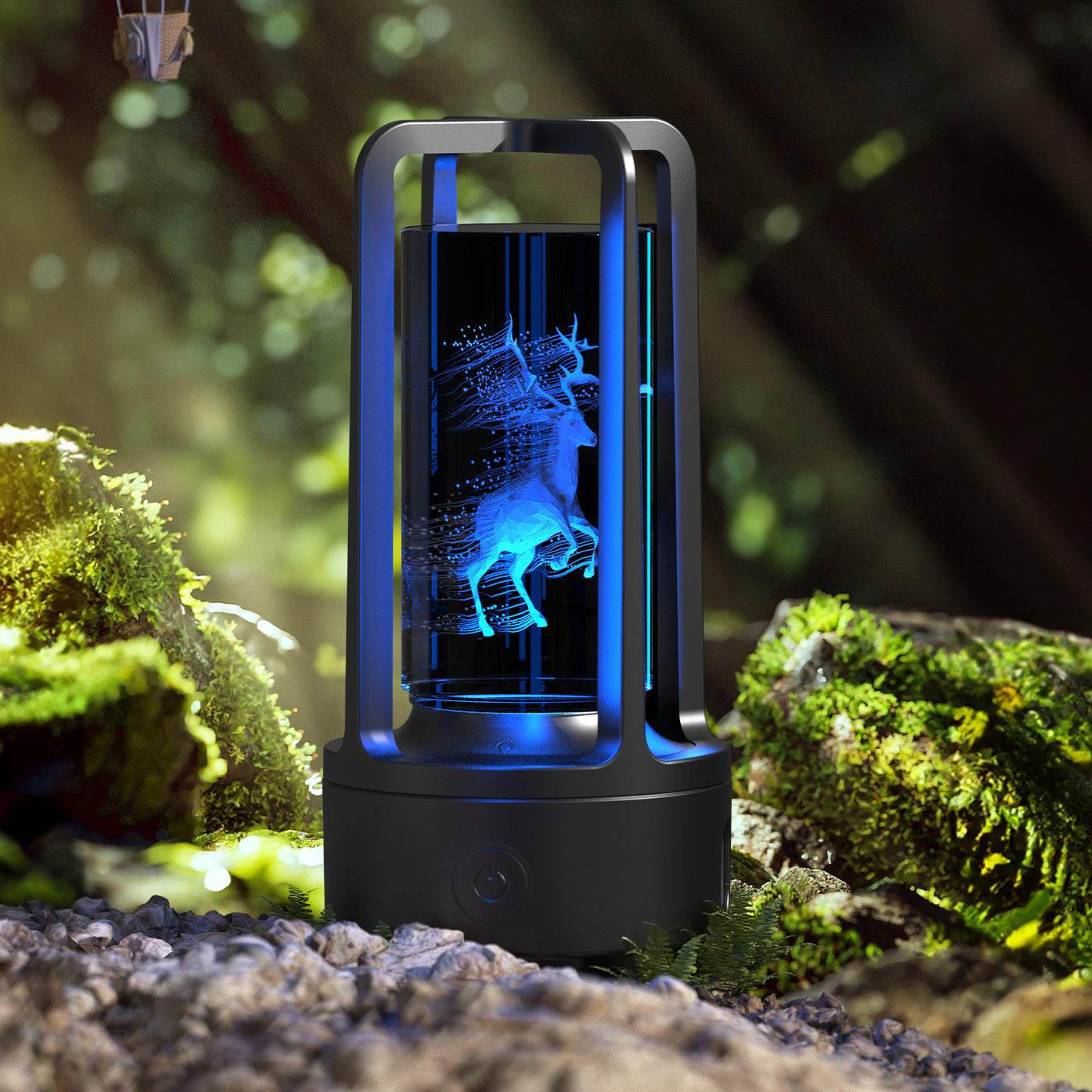 Creative 2 In 1 Audio Acrylic Crystal Lamp And Bluetooth Speaker Valentine's Day Gift Touch Night Lamp - Mubimart