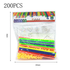 Creative 4D Straws Assembling Toy Building Blocks - Mubimart -  