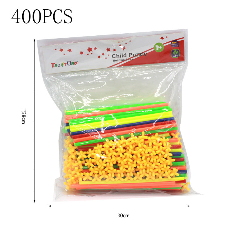 Creative 4D Straws Assembling Toy Building Blocks - Mubimart -  