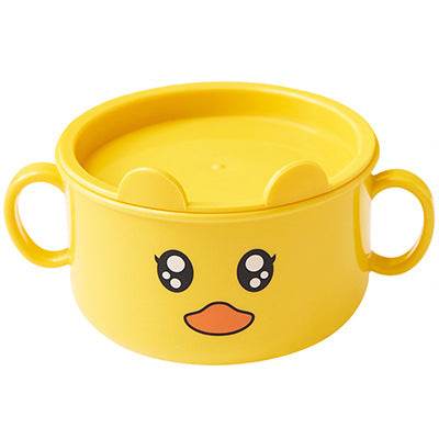 Creative And Fashionable Five-Piece Cartoon Baby Children's Tableware Dinner Plate Household Anti-Fall Split Grid Cartoon Set Complementary Food Bowl - Mubimart