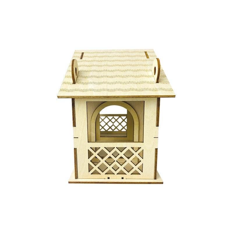 Creative Assembly Of Wooden Bird Cage Poor Handwriting - Mubimart