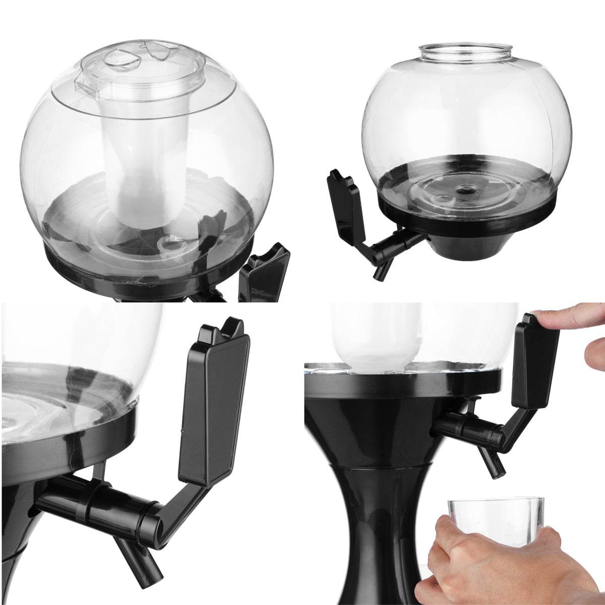 Creative BBA-20 Dispenser Large Round Beverage Dispenser Outdoor Drinking Beverage Machine 3.5L - Mubimart