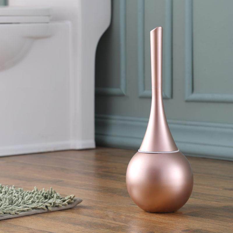 Creative European Bathroom Toilet Brush Bathroom Toilet Brush Rack Set Stainless Steel Cleaning Brush Toilet Cleaning Brush Brush - Mubimart