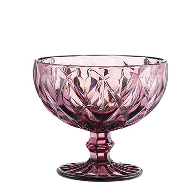 Creative Fashion Glass Ice Cream Bowl - Mubimart -  