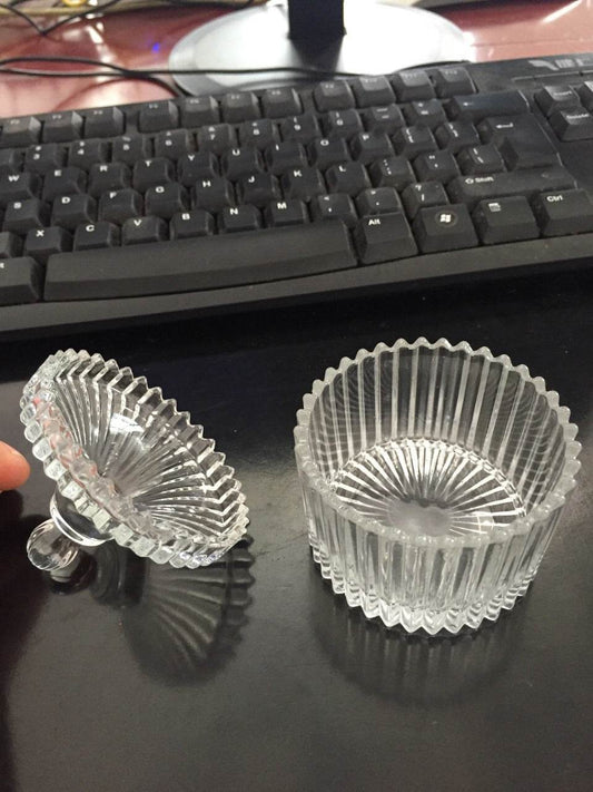 Creative Glass Small Yurt Sugar Bowl - Mubimart