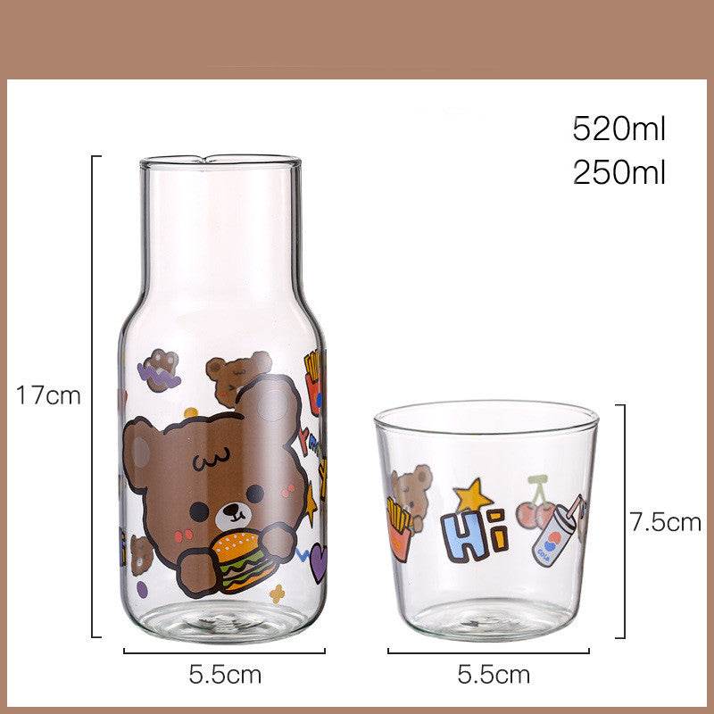 Creative High Borosilicate Glass Water Cup - Mubimart