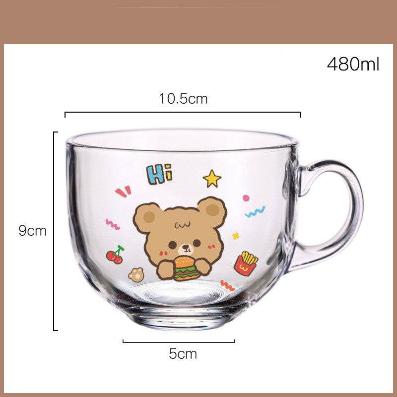 Creative High Borosilicate Glass Water Cup - Mubimart