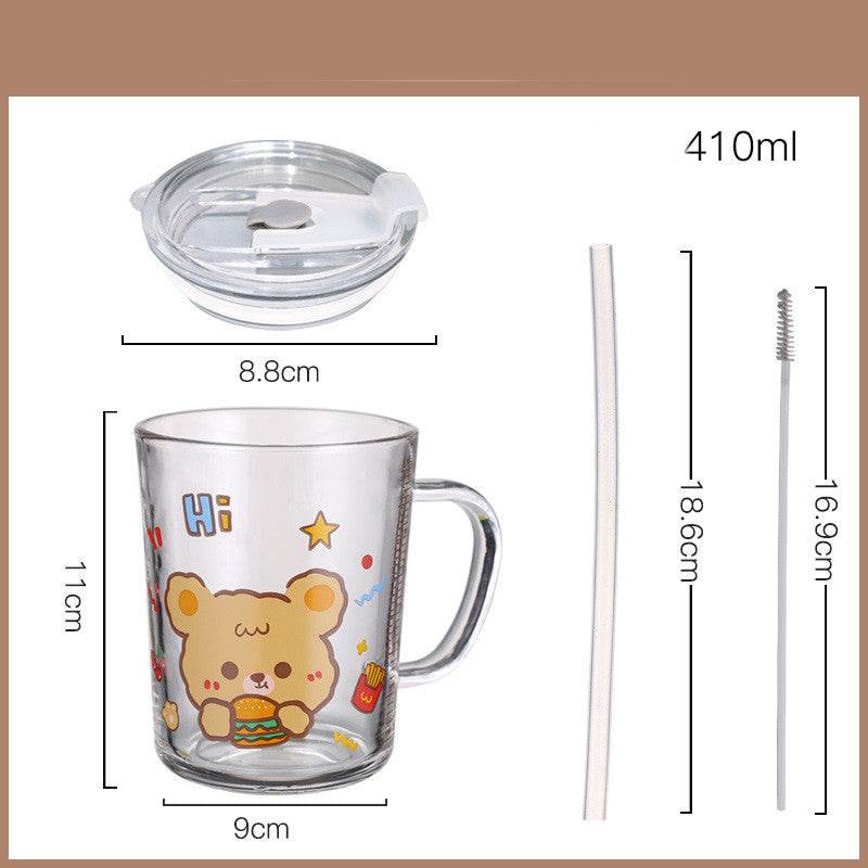 Creative High Borosilicate Glass Water Cup - Mubimart