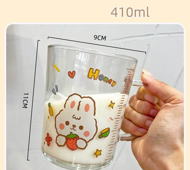 Creative High Borosilicate Glass Water Cup - Mubimart