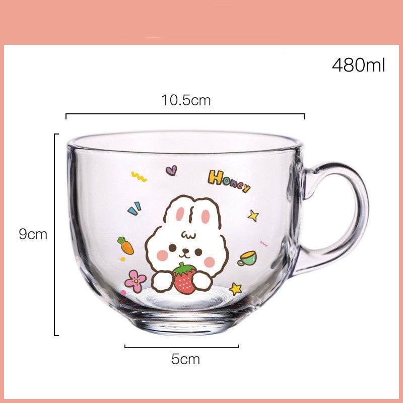 Creative High Borosilicate Glass Water Cup - Mubimart