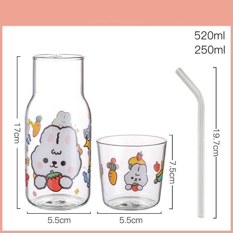 Creative High Borosilicate Glass Water Cup - Mubimart