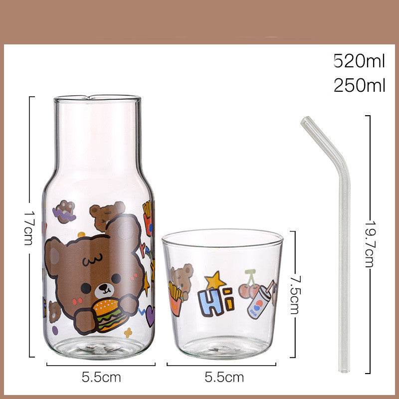 Creative High Borosilicate Glass Water Cup - Mubimart