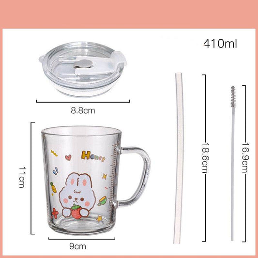 Creative High Borosilicate Glass Water Cup - Mubimart