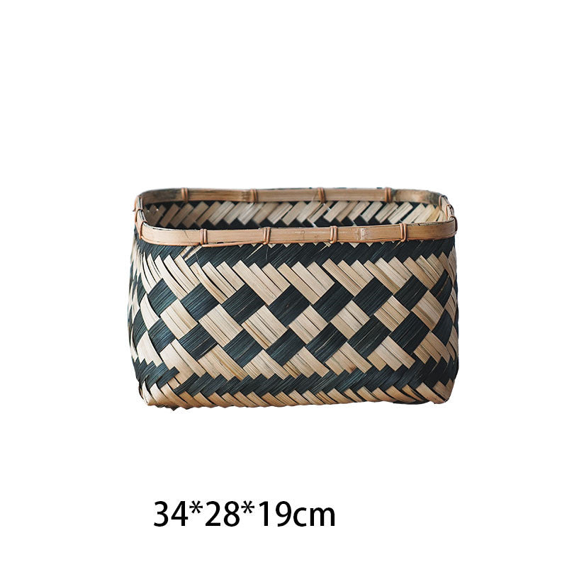 Creative High-end Weaving Of Handmade Bamboo Baskets - Mubimart -  