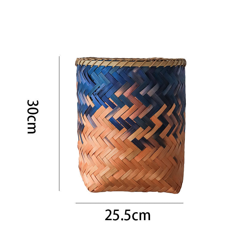 Creative High-end Weaving Of Handmade Bamboo Baskets - Mubimart -  