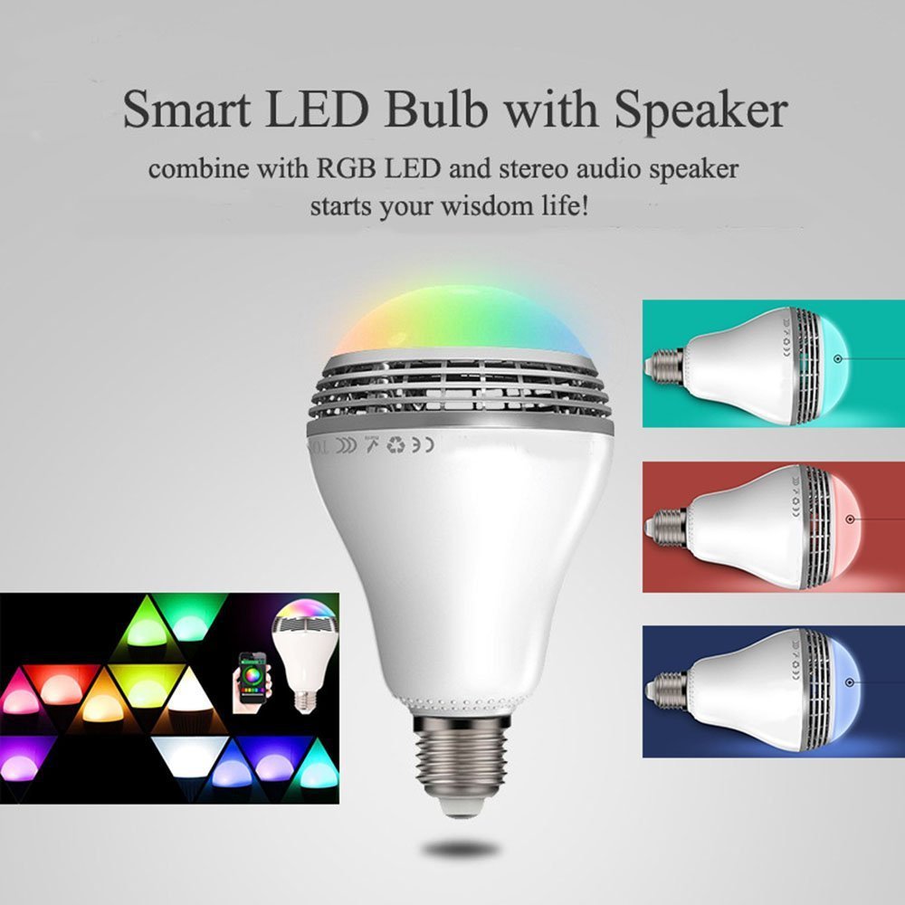 Creative Home LED Smart Bluetooth Speaker E27 Bulb Light - Mubimart -  