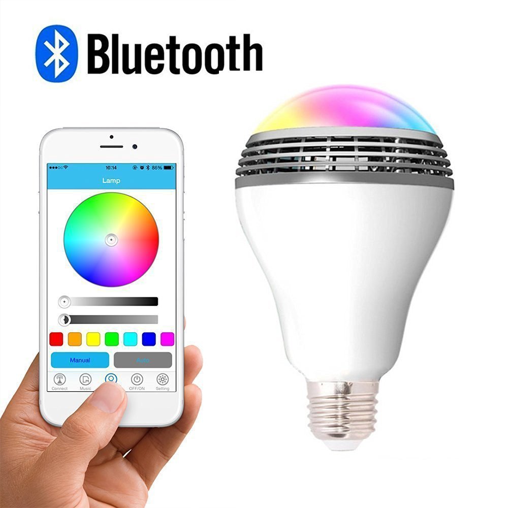 Creative Home LED Smart Bluetooth Speaker E27 Bulb Light - Mubimart - Smart Home Assistants, Controllers & Hub 