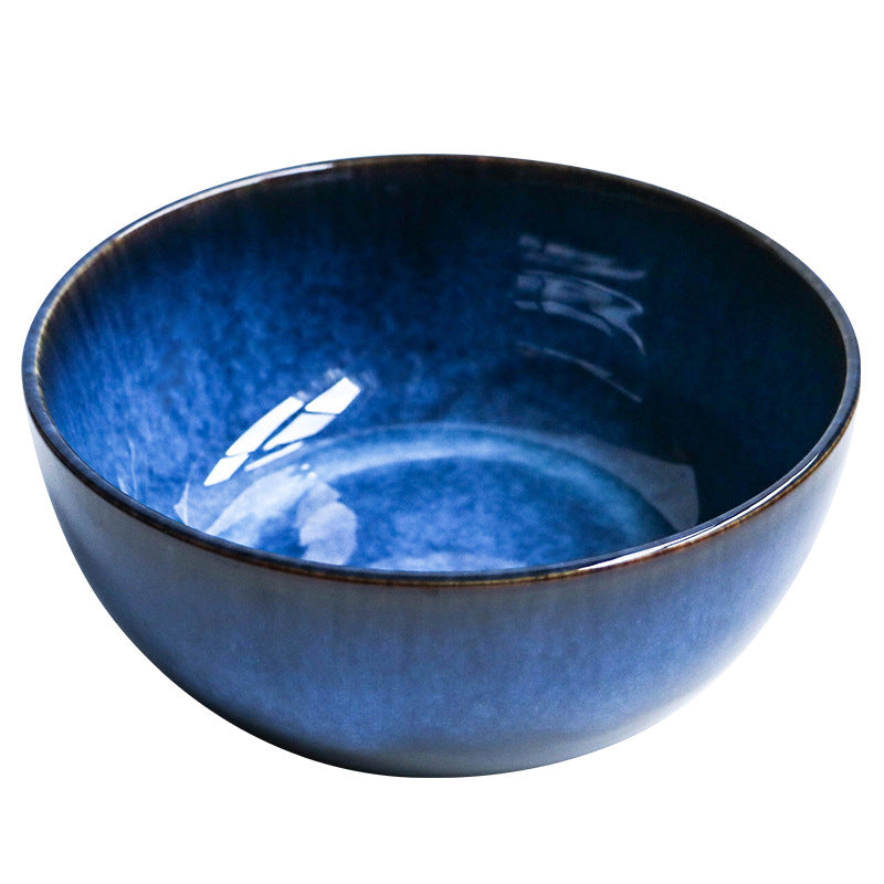 Creative Large Size Retro Tableware Household Bowl Porcelain Bowl - Mubimart -  